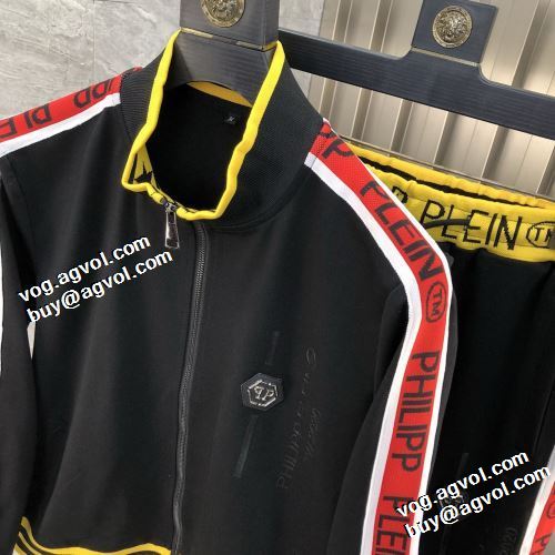 セットアップ上下 2021秋冬 フィリッププレイン PHILIPP PLEIN フィリッププレイン偽物ブランド 完成度の高い逸品 ハリのある おしゃれさ抜群パーカ