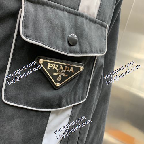 個性的なデザ ブルゾン プラダ PRADAブランド 偽物 通販 2色可選 2021春夏