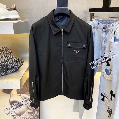 おすすめ/オススメ 堪能できるコート 2021秋冬 コート 上品上質 プラダ PRADA 風合いの出る プラダスーパーコピー 代引 秋の定番 シンプルなデザイン