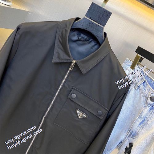 おすすめ/オススメ 堪能できるコート 2021秋冬 コート 上品上質 プラダ PRADA 風合いの出る プラダスーパーコピー 代引 秋の定番 シンプルなデザイン