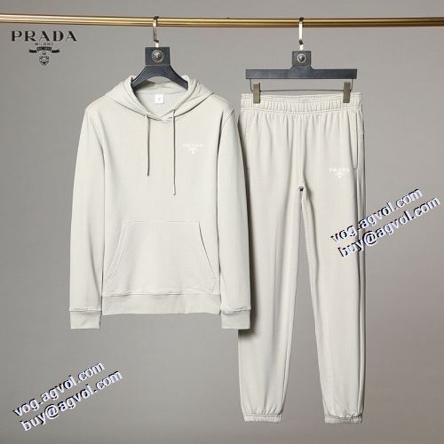 2021秋冬 ジャージセット 2色可選 シンプルなデザイン 利便性に優れ プラダ PRADA 秋のお出かけに最適 プラダコピー ブランド オシャレロゴパーカー