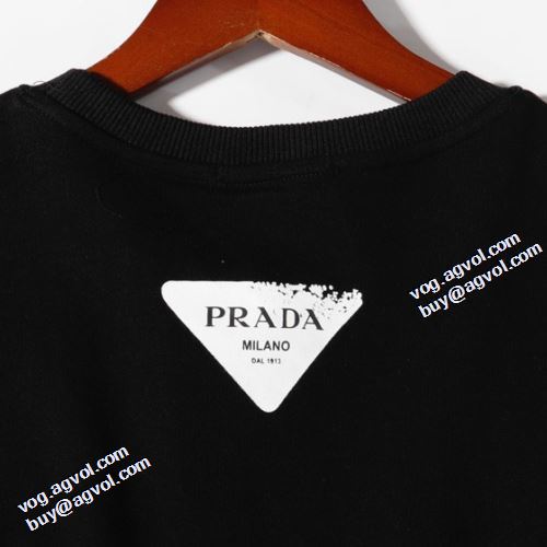 プルオーバーパーカー 2色可選 プラダ PRADA プラダ偽物ブランド 2021秋冬 オリジナル プリントパーカ 今話題の最新作 ジップパーカー