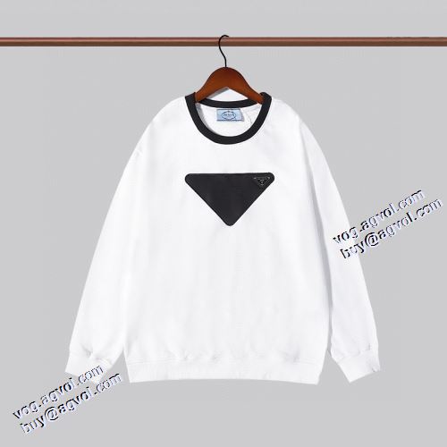 一番人気の新作はこれ 2021秋冬 プリントパーカ 高級感漂わせる プラダ PRADA 秋の定番 プルオーバーパーカー 2色可選 プラダスーパーコピー 代引