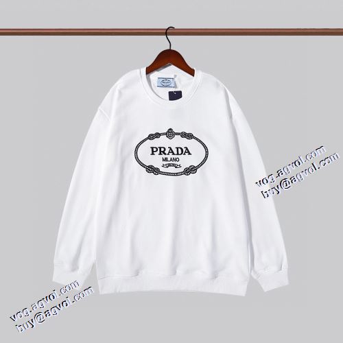 プラダブランドスーパーコピー 2021秋冬 抜群な楽チン感ある大定番 オシャレロゴパーカー プラダ PRADA プルオーバーパーカー 2色可選 ジップパーカー