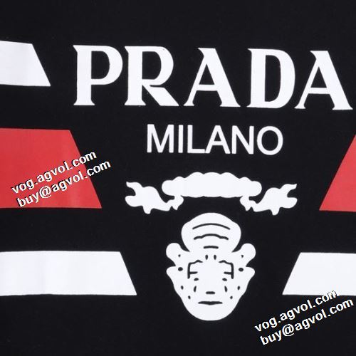 プラダ PRADA ジップパーカー 活用できるアイテム プルオーバーパーカー 2021秋冬 プラダブランドコピー 2色可選 プリントパーカ