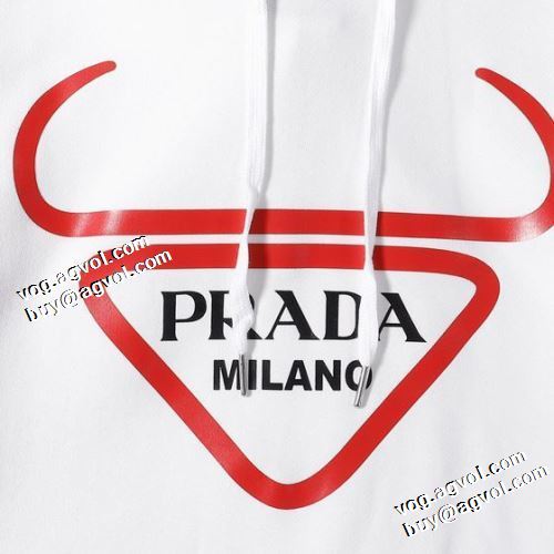 パーカー 2021秋冬 プラダ PRADA スタイリッシュ ファッション 人気 プラダコピー 2色可選 おしゃれさ抜群パーカ