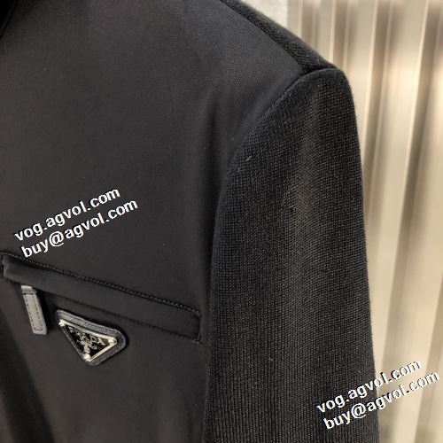 プラダスーパーコピー 堪能できるコート ジャケット 2021秋冬 人気ブランド プラダ PRADA ポケット付 フード付きコート 