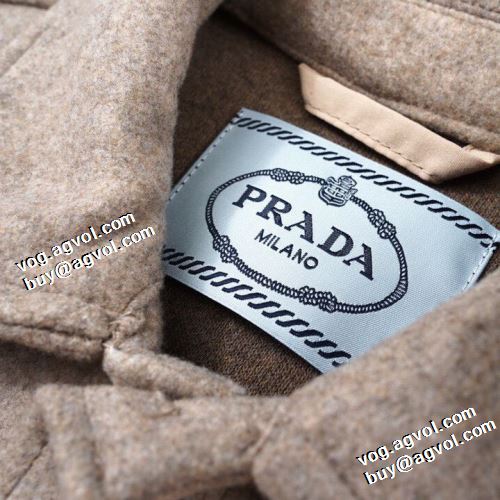 ジャケット おしゃれな装い ステンカラーコート 適度な厚み 2021秋冬 プラダ PRADA プラダ偽物ブランド 絶大な人気を誇る