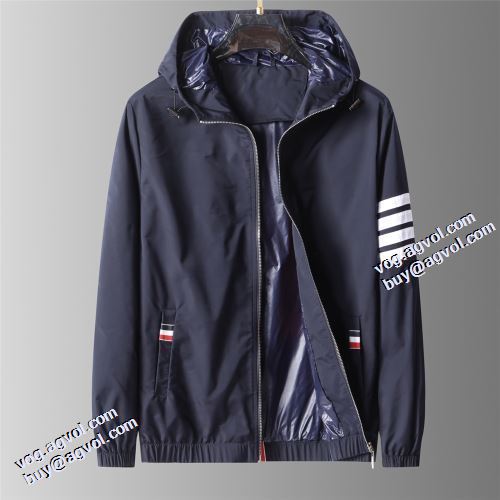 3色可選 魅力ファッション ジャケット シンプルなデザイン 2021秋冬 トムブラウン THOM BROWNE トムブラウンコピー ブランド フード付きコート