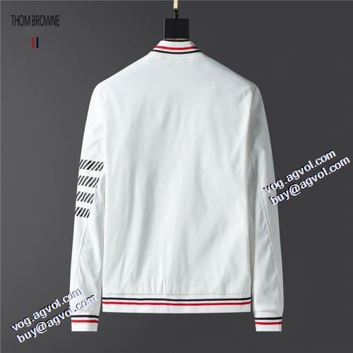 2色可選 ハーフコート トムブラウンブランドコピー 2021秋冬 トムブラウン THOM BROWNE 人気商品登場 ブルゾン 風合いの出る