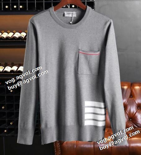 2021秋冬 トムブラウン THOM BROWNE トムブラウンブランド コピー 2色可選 セーター 大好評 スタイリッシュ 楽に着用出来る 袖ライン