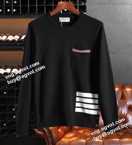 2021秋冬 トムブラウン THOM BROWNE トムブラウンブランド コピー 2色可選 セーター 大好評 スタイリッシュ 楽に着用出来る 袖ライン
