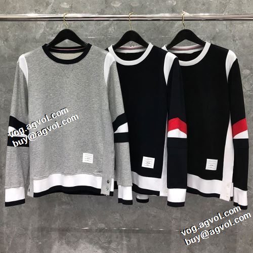 トムブラウンスーパーコピー 2021秋冬 ニットウェア 2色可選 トムブラウン THOM BROWNE ハリのある リブ付 風合いの出る 