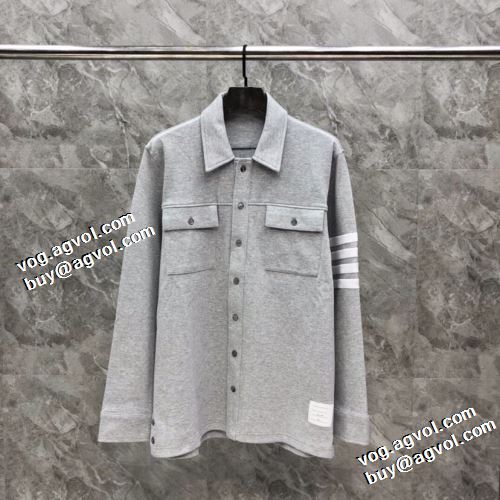 今買い◎得 トムブラウンブランドスーパーコピー 2021秋冬 ステンカラーコート トムブラウン THOM BROWNE 2色可選 ジャケット 堪能できるコート