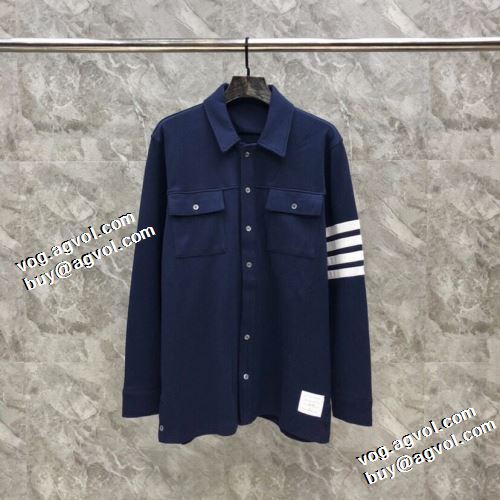今買い◎得 トムブラウンブランドスーパーコピー 2021秋冬 ステンカラーコート トムブラウン THOM BROWNE 2色可選 ジャケット 堪能できるコート
