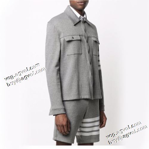 今買い◎得 トムブラウンブランドスーパーコピー 2021秋冬 ステンカラーコート トムブラウン THOM BROWNE 2色可選 ジャケット 堪能できるコート
