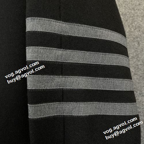 トムブラウン THOM BROWNE ジャケット お洒落に魅せる トムブラウンコピー 2021秋冬 満足できるコート ロングコート 風合いの出る