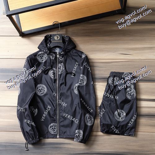 日焼け止め服 紫外線カット 上下セット 2021春夏 高級感溢れるデザイン VERSACEスーパーコピー ヴェルサーチVERSACE