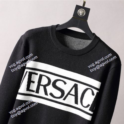 セーター オシャレロゴパーカー 注目のアイテム 2021秋冬 ヴェルサーチVERSACE ニットウェア ヴェルサーチブランド コピー