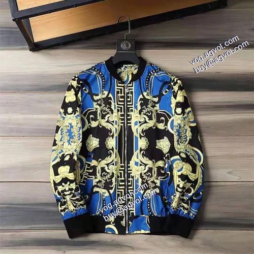高品質 人気 適度な厚 2021秋冬 ヴェルサーチスーパーコピー ヴェルサーチVERSACE ブルゾン こだわりのコート 人目を惹くデザイン