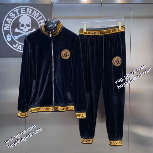 ヴェルサーチ偽物ブランド ファション性の高い ジンシロン セット 2021秋冬 ヴェルサーチVERSACE 飽きのこないデザイン 大花プリント