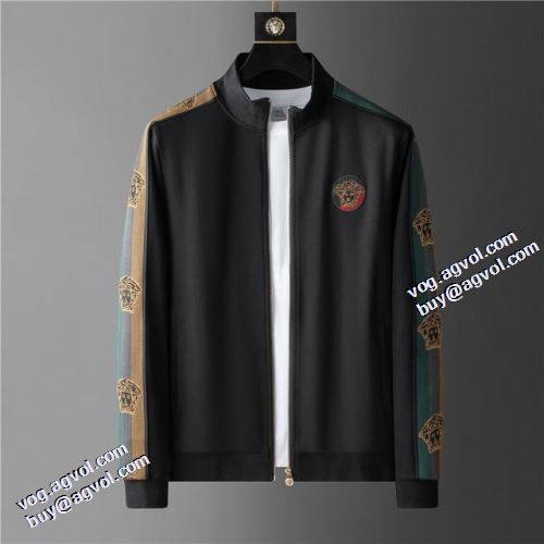 ヴェルサーチブランド コピー 長く愛用できる 2021秋冬 ジャージセット ヴェルサーチVERSACE ダメージジャケット ハリのある