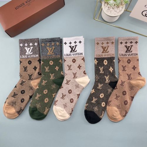 靴下 多色選択可 ルイ ヴィトンコピー 2022新作 耐久性のある 良い肌触り ルイ ヴィトン LOUIS VUITTON 