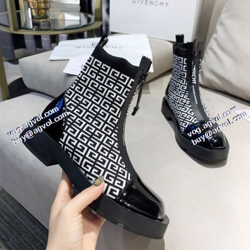 ショートブーツ 耐久性に優れ 2021秋冬 ジバンシィスーパーコピー 紐なし ジバンシー GIVENCHY 2色可選 ローヒール 極上シューズ