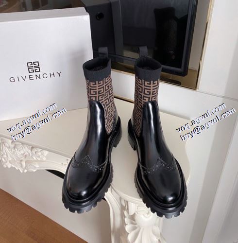 2021秋冬 ショートブーツ ジバンシー GIVENCHY チロリアンテープ 流行り ジバンシィコピー 柔軟 ブランド ギンガム 3色可選 
