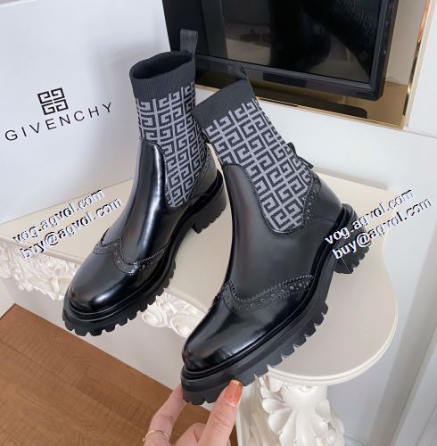 2021秋冬 ショートブーツ ジバンシー GIVENCHY チロリアンテープ 流行り ジバンシィコピー 柔軟 ブランド ギンガム 3色可選 