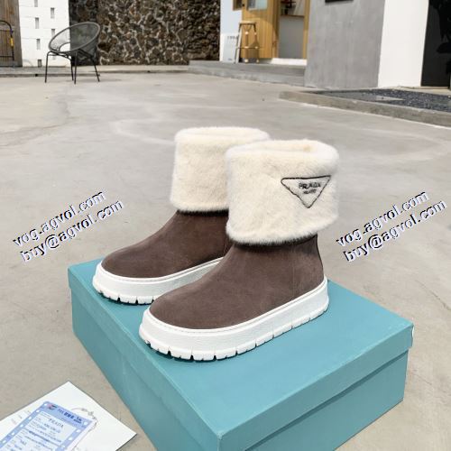 プラダコピーブランド 2021秋冬 プラダ PRADA 極上シューズ 2色可選 レザーシューズ靴 高級感ある 暖かい 