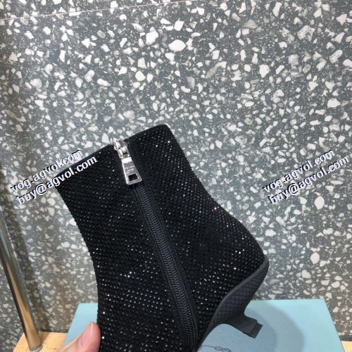 2021秋冬 プラダ PRADA オリジナル 2色可選 プラダスーパーコピー 代引 ショートブーツ ファッション 人気 フロントVカット