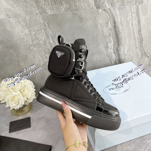 オリジナル 海外限定ライン プラダブランドコピー 2021秋冬 リゾートスタイル プラダ PRADA 履き心地のいい 4色可選 ショートブーツ