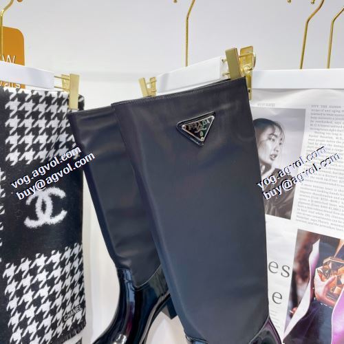 プラダコピー 2021秋冬 プラダ PRADA レザーシューズ靴  汚れも目立ちにくい バックル ロングブーツ 紐なし一番人気の新作はこれ