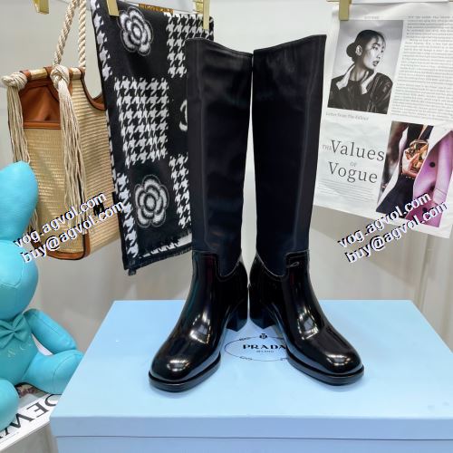 プラダコピー 2021秋冬 プラダ PRADA レザーシューズ靴  汚れも目立ちにくい バックル ロングブーツ 紐なし一番人気の新作はこれ
