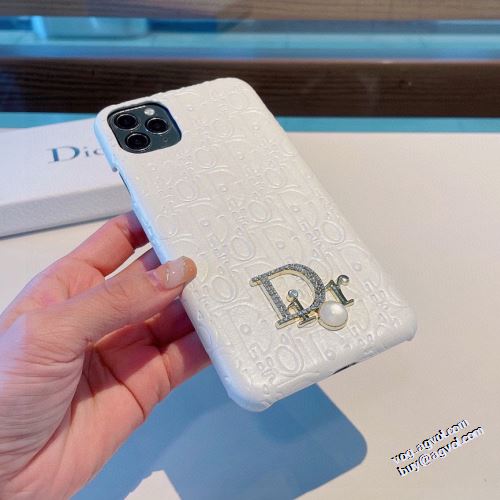 長く愛用できる ディオールスーパーコピー 優しい色合い シンプル☆シック 2022新作 ディオール DIOR スマートフォンケース 2色可選