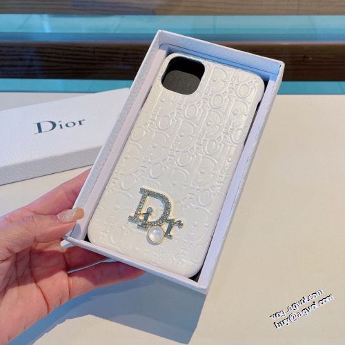 長く愛用できる ディオールスーパーコピー 優しい色合い シンプル☆シック 2022新作 ディオール DIOR スマートフォンケース 2色可選