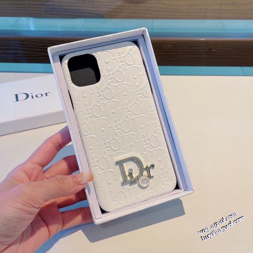 長く愛用できる ディオールスーパーコピー 優しい色合い シンプル☆シック 2022新作 ディオール DIOR スマートフォンケース 2色可選