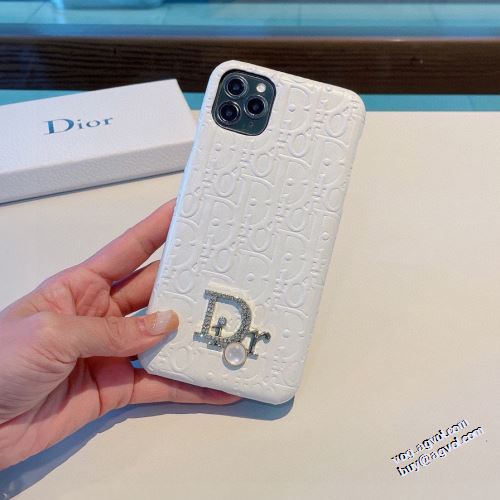 長く愛用できる ディオールスーパーコピー 優しい色合い シンプル☆シック 2022新作 ディオール DIOR スマートフォンケース 2色可選