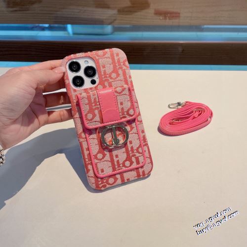 ディオールブランド コピー 絶大な人気を誇る 2022新作 ディオール DIOR スマートフォンケース オリジナル 2色可選 斜めがけ