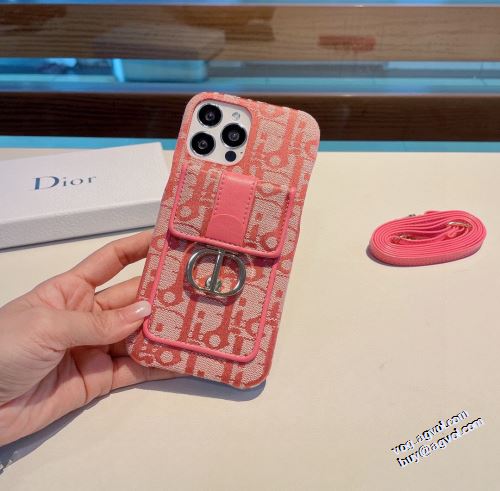ディオールブランド コピー 絶大な人気を誇る 2022新作 ディオール DIOR スマートフォンケース オリジナル 2色可選 斜めがけ