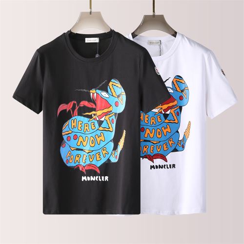 2色可選 高品質 海外セレブ愛用 大花プリント 2022新作 ラウンドネック 半袖Tシャツ 自然な肌触り モンクレールブランド コピー