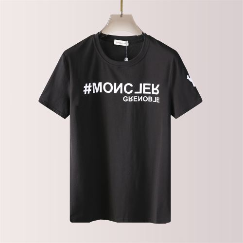 2022新作 お洒落に魅せる モンクレールブランド コピー ラウンドネック 半袖Tシャツ シンプル 着回し度抜群 2色可選