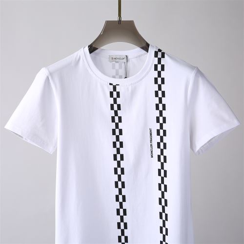 モンクレールコピーブランド 耐久性のある 千鳥格子 半袖Tシャツ 綿/コットン 2022新作 2色可選 シンプル 着心地満点