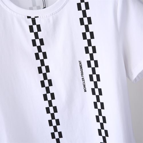 モンクレールコピーブランド 耐久性のある 千鳥格子 半袖Tシャツ 綿/コットン 2022新作 2色可選 シンプル 着心地満点