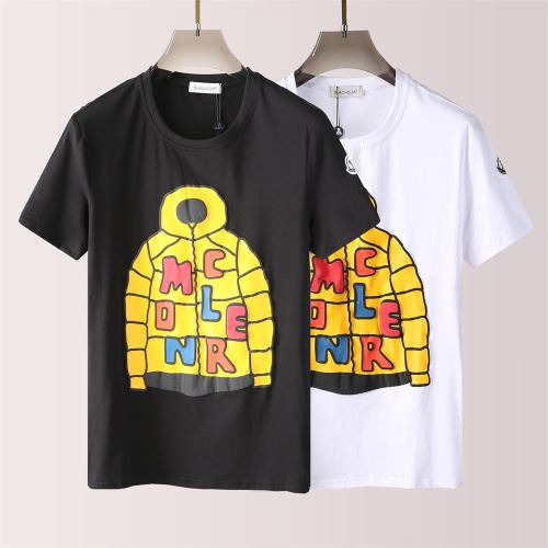 ラウンドネック プリント 半袖Tシャツ 2022新作 オリジナル 快適な着心地 モンクレール偽物ブランド お洒落に魅せる 2色可選