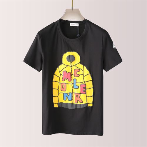 ラウンドネック プリント 半袖Tシャツ 2022新作 オリジナル 快適な着心地 モンクレール偽物ブランド お洒落に魅せる 2色可選