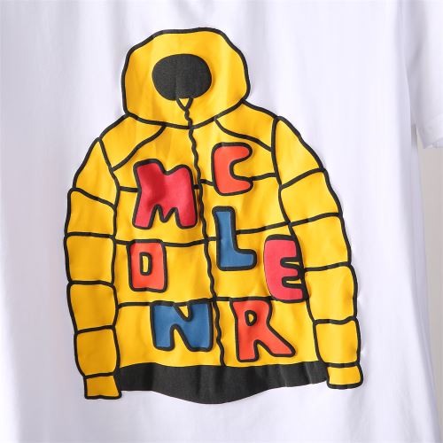 ラウンドネック プリント 半袖Tシャツ 2022新作 オリジナル 快適な着心地 モンクレール偽物ブランド お洒落に魅せる 2色可選