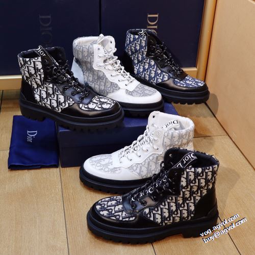 優しい履き心地 海外セレブ愛用 2022新作 ディオール ハイトップシューズ 5色可選 DIOR すべり防止 ディオールコピーブランド 軽量で疲れにくい 