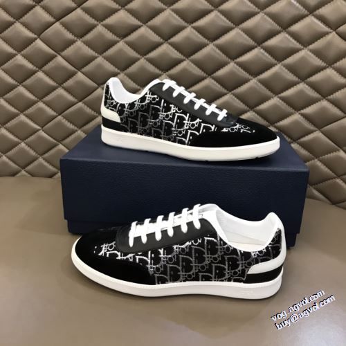 2022新作 ディオール 3色可選 今買い◎得 コスパ最高のプライス フルグレインレザー DIOR ロードジョグ フラットシューズ 女性にも男性にも適応 ディオール偽物ブランド